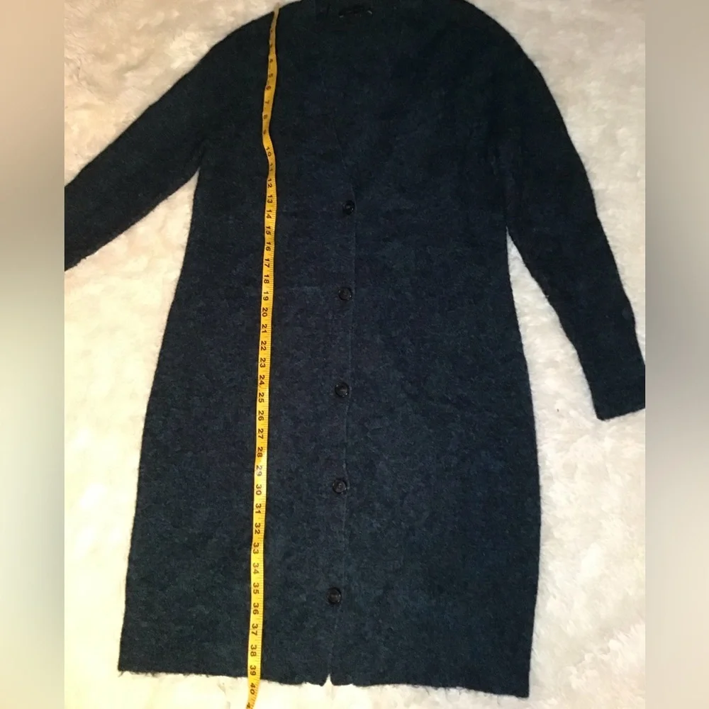 Ann Taylor green/black long sweater cardigan size medium - Picture 12 of 12